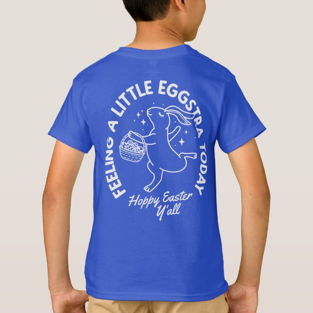 Personlig Funny Påskhare Shirt med Namn T Shirt (Baksida)