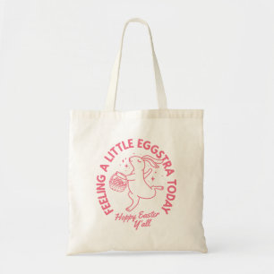 Personlig Funny Påskhare Shirt med Namn Tygkasse