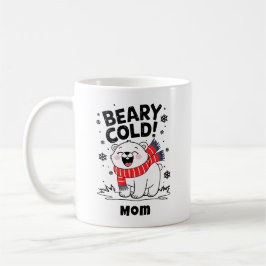 Personlig Funny Polar Beary Kall jul Kaffemugg