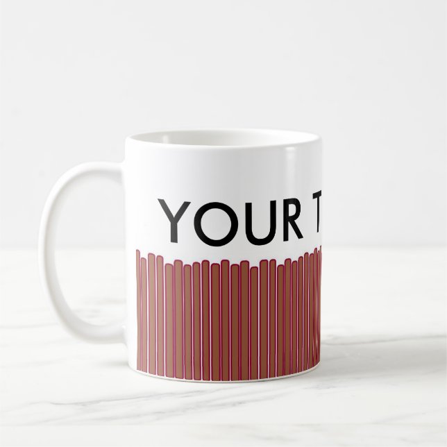 Personlig Funny Privacy Fence Graphic Kaffemugg (Vänster)