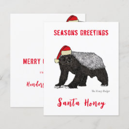 Personlig Funny Santa Honey badger