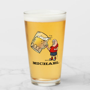 Personlig Funny Tecknad Beer Guy Glaskopp