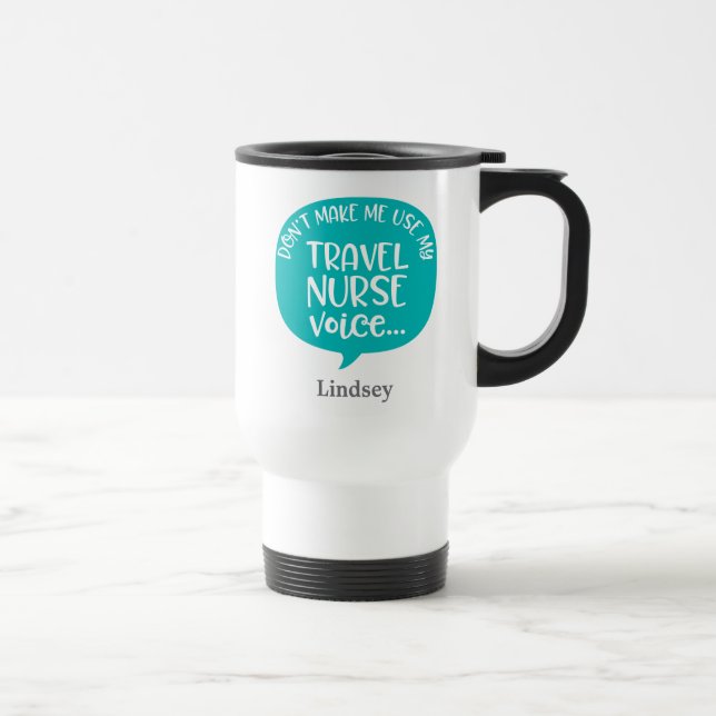 Personlig Funny Travel Nurse Resemugg (Höger)