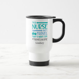 Personlig Funny Travel Nurse Resemugg