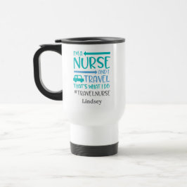 Personlig Funny Travel Nurse Resemugg