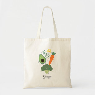 Personlig Funny Veggies Tygkasse