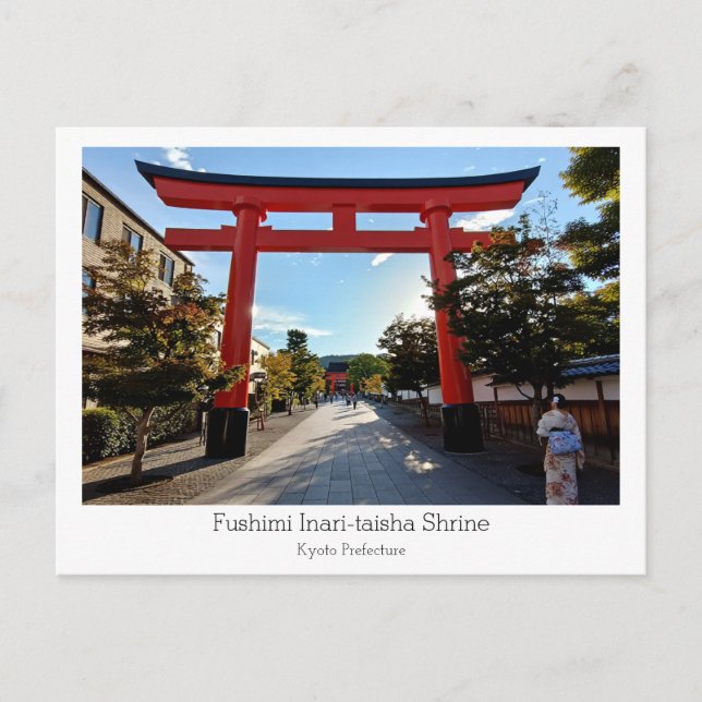 Personlig, Fushimi Inari-taisha-helgedomen, Japan Vykort (Framsida)