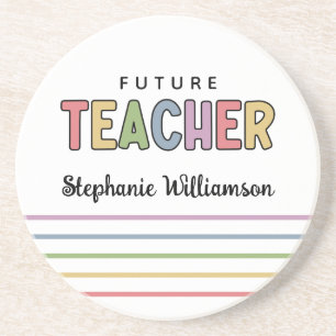Personlig Future Teacher Colorful Cute Gift Underlägg