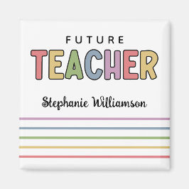 Personlig Future Teacher Colorful Cute Magnet