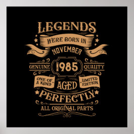 Personlig fyrtio vintagar 40-årsdagen party poster