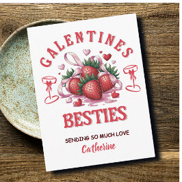 Personlig Galentine’s Day Helg Vykort