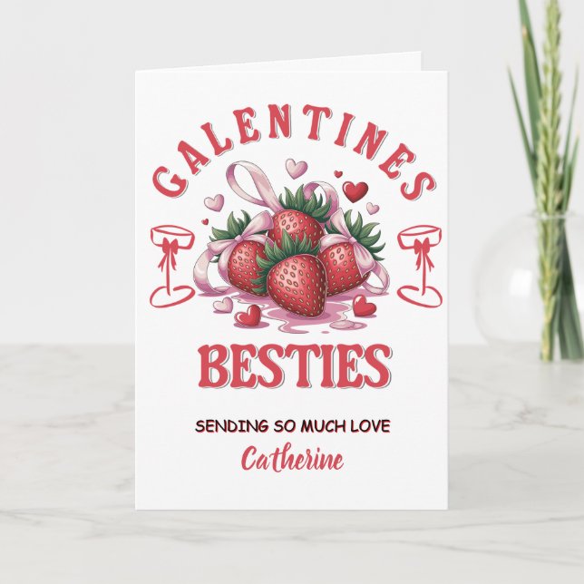 Personlig Galentine’s Day  Kort (Framsida)
