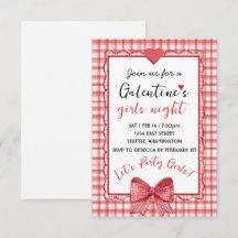Personlig Galentines Girls Night-inbjudan