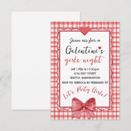 Personlig Galentines Girls Night-inbjudan OSA Kort