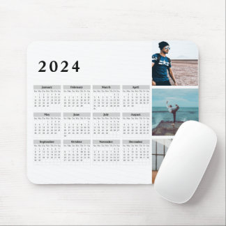 Personlig Gallery 2024 Calendar, fetstil Musmatta