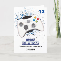 Personlig Game Controller-födelsedagskort Kort