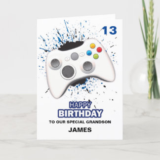 Personlig Game Controller-födelsedagskort Kort