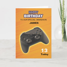 Personlig Game Controller-födelsedagskort Kort