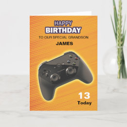 Personlig Game Controller-födelsedagskort Kort
