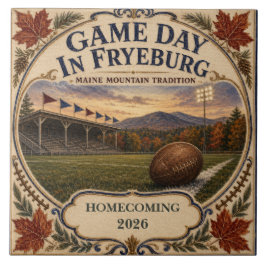Personlig Game Day i Fryeburg Maine Alumni Kakelplatta