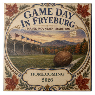 Personlig Game Day i Fryeburg Maine Alumni Kakelplatta