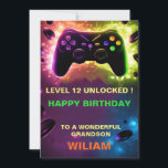 Personlig Gamer Birthday Card Meddelande<br><div class="desc">Personlig Gamer Birthday Card - Boy Gamer Birthday Card for son - Girl Gamer Birthday Card for Dotter - Video Gamer-barnbarn Detta är mycket enkelt att redigera. Gör det personligt eller kontrollera mina andra utformningar för samma tillfälle. Flickr-gamerfödelsedag, födelsedagskort, pojkgamerfödelsedag, sonfödelsedagskort, barnfödelsedagskort, barnfödelsedagskalender, xbox, PlayStation, Nintendo, tonåring, hälsningskort, videospel, födelsedagskort,...</div>