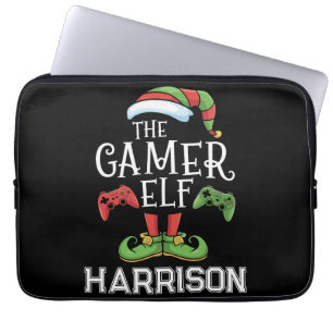 Personlig Gamerälva Jul Videospel Laptop Fodral