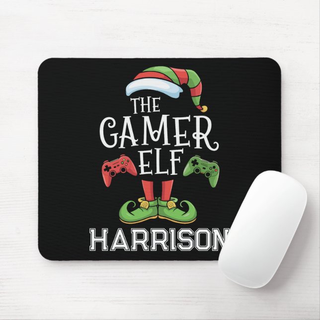Personlig Gamerälva Jul Videospel  Musmatta (Med mus)