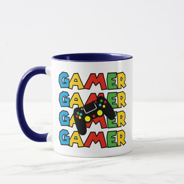 Personlig Gaming Gift, Retro-spel Mugg (Vänster)