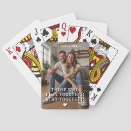 Personlig Gaming par Romantic Anpassningsbar Photo Casinokort