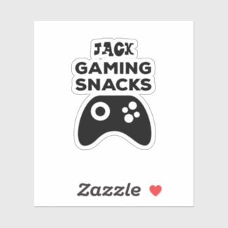 Personlig Gaming Snacks Gift-etikett Klistermärken