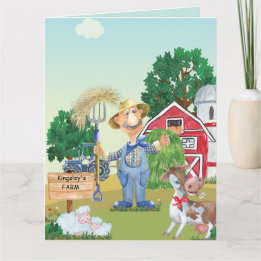 Personlig Gamla MacDonalds födelsedag Kort
