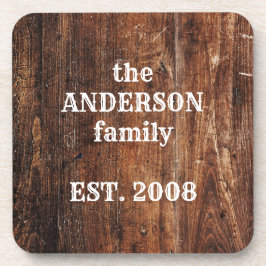 Personlig Gammal Rustic Wood Kitchen Plastic Underlägg