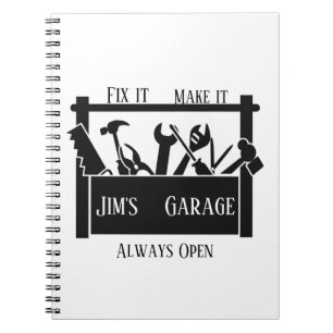 Personlig garage anteckningsbok