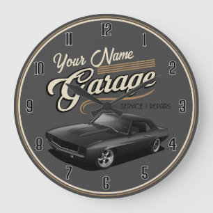 Personlig Garage Large Clock Stor Klocka