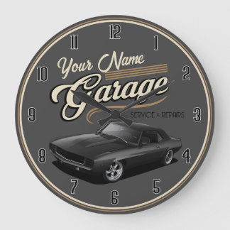 Personlig Garage Large Clock Stor Klocka