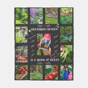 Personlig Garden Photo Text Älskare Fleecefilt