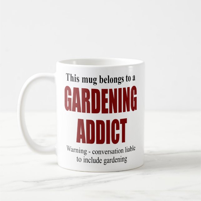 Personlig Gardener  Gift Kaffemugg (Vänster)