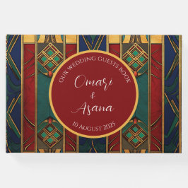 Personlig gästbok för afrikanskt bröllop