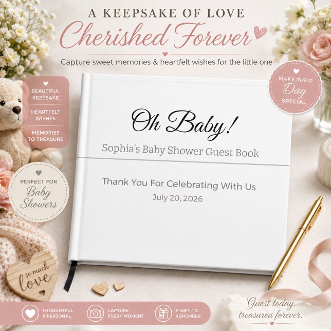Personlig gästbok för baby shower (Skapare uppladdad)