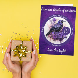 Personlig gåva för milstolpe i återhämtning för ko kort