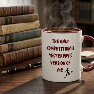 Personlig gåva för motivationspresent för honom me mugg