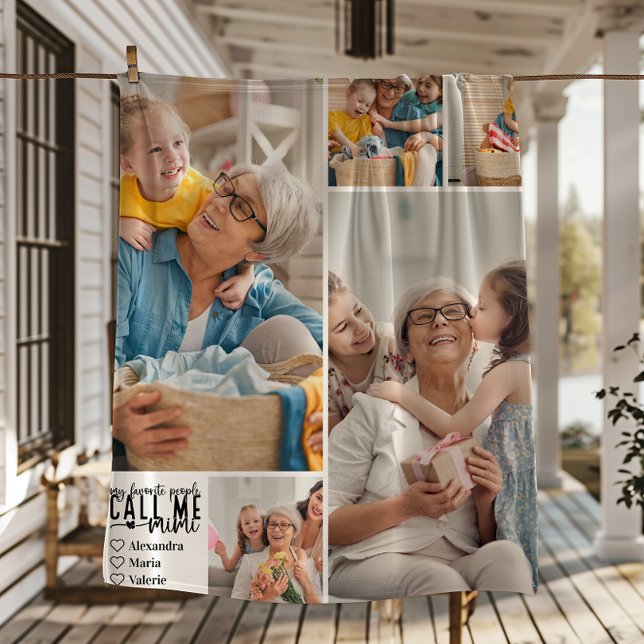 Personlig gåva med 5 foton till Mimi Fleecefilt (Skapare uppladdad)