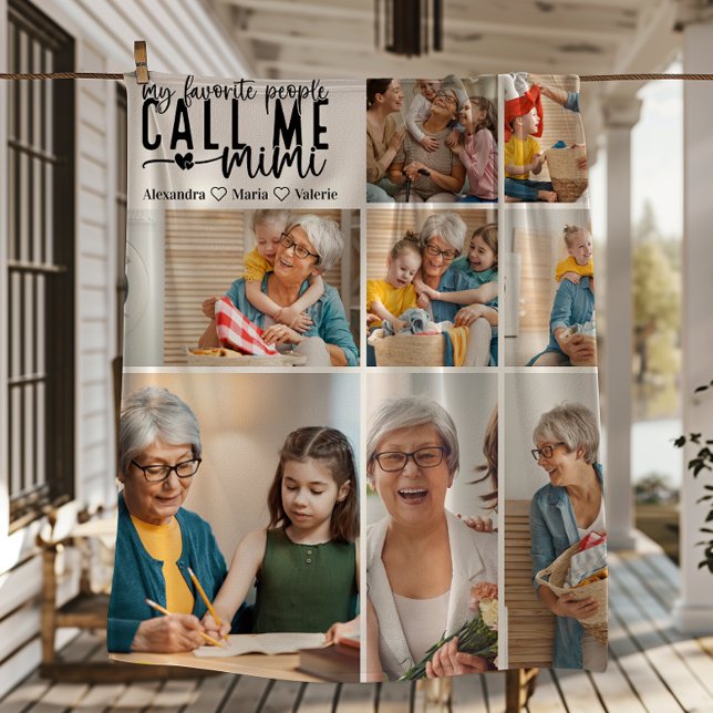 Personlig gåva med 8 bilder till Mimi Fleecefilt (Skapare uppladdad)