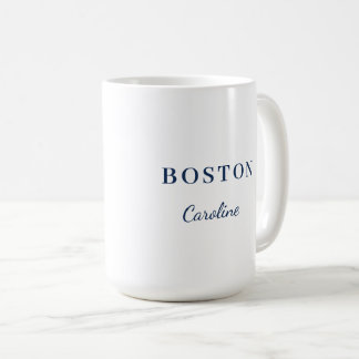 Personlig gåva med favoritstadnamn för flytt kaffemugg