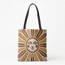 Personlig gåva med gyllene vintage boho sol