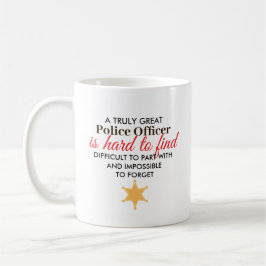Personlig gåva med namn till fantastisk polis kaffemugg
