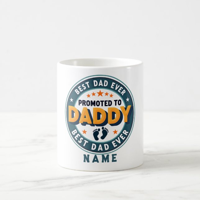 Personlig gåva med namn till pappa kaffemugg (Center)