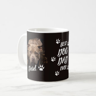 Personlig gåva till bästa hundpappa någonsin kaffemugg