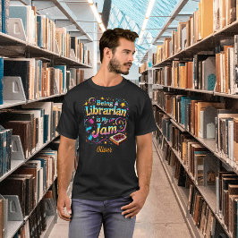 Personlig gåva till bibliotekarie t shirt